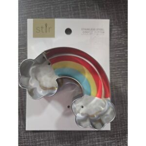 Stir Stainless Steel Rainbow Cookie Cutter‎ 3"x4"